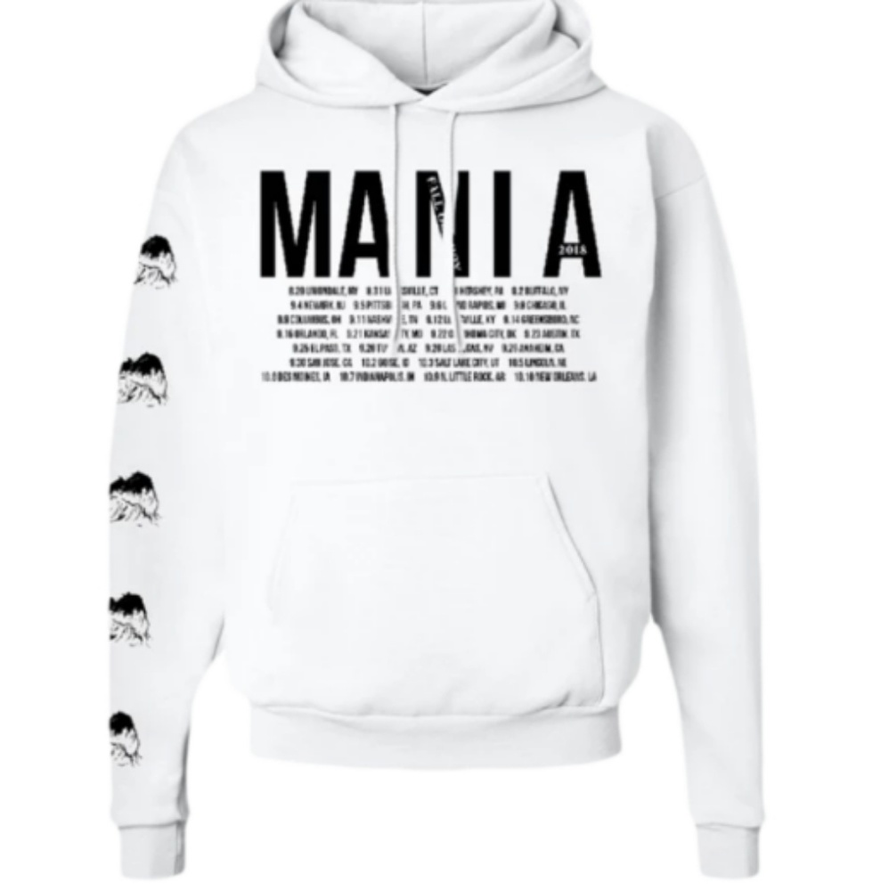 NWOT Fall Out Boy M A N I A White Hoodie